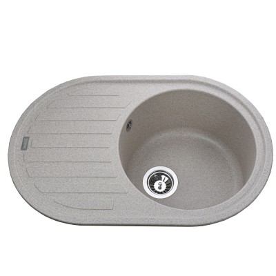 Гранітна мийка Globus Lux OHARA мигдаль 770х500мм-А0008 Гранітна мийка Globus Lux OHARA мигдаль 770х500мм-А0008