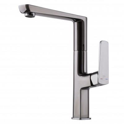 Змішувач для кухні TOPAZ LEXI TL 21401-H57-GB cartridge D25 шланги 55см,титан блиск PVD Змішувач для кухні TOPAZ LEXI TL 21401-H57-GB cartridge D25 шланги 55см,титан блиск PVD