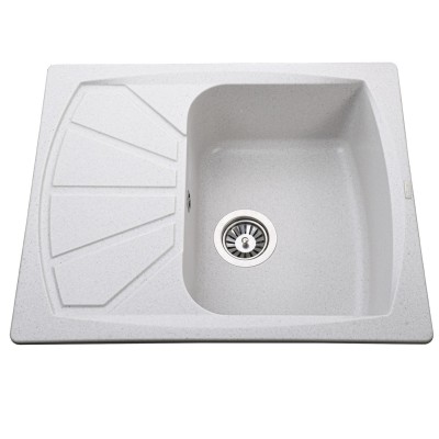 Гранітна мийка Globus Lux TANA перлина 610 х 500 мм