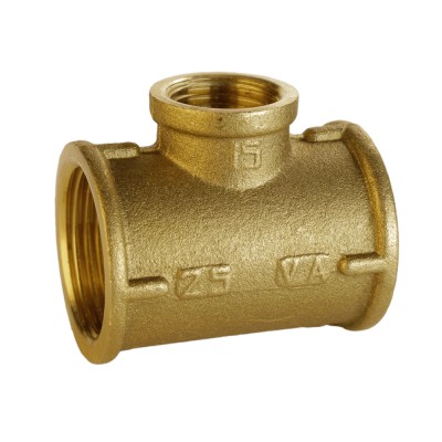 Трійник редукційний 1″х1/2″х1″ВВВ латунний А0206А
