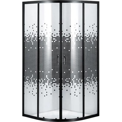 Душова кабіна півкругла без піддона WISLA N90TB.Mosaic BRAVO (1уп.) Душова кабіна півкругла без піддона WISLA N90TB.Mosaic BRAVO (1уп.)