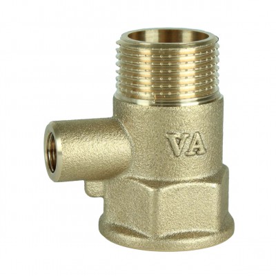 Трійник редукційний 3/4″х М10х3/4″ВВЗ латунний (термодатчик) А0203А