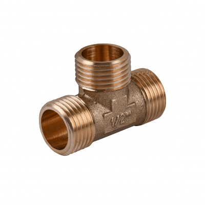 Трійник 1/2″ЗЗЗ латунний LT332S OPTIMUM Трійник 1/2″ЗЗЗ латунний LT332S OPTIMUM