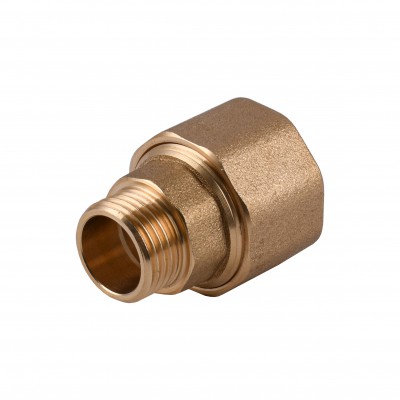 З'єднання зажимне пряме для труби Ø22мм 1/2″З латунне LS332S OPTIMUM З'єднання зажимне пряме для труби Ø22мм 1/2″З латунне LS332S OPTIMUM