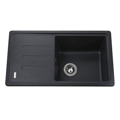 Гранітна мийка Globus Lux LUGANO графіт 780x435мм-А0001 Гранітна мийка Globus Lux LUGANO графіт 780x435мм-А0001