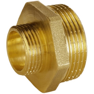 Ніпель редукційний 1 1/2″х 3/4″ЗЗ латунний А0510А Ніпель редукційний 1 1/2″х 3/4″ЗЗ латунний А0510А