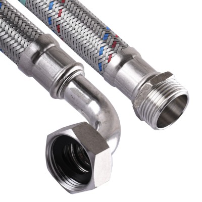 Шланг антивібраційний кутовий LG27 1″ ЗВ 0,8м. HS3002 Шланг антивібраційний кутовий LG27 1″ ЗВ 0,8м. HS3002