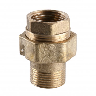 Згін американка пряма латунна 3/4″ВР х 3/4″ЗР ливарна з паранітовою прокладкою 1503Б Згін американка пряма латунна 3/4″ВР х 3/4″ЗР ливарна з паранітовою прокладкою 1503Б