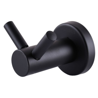 Гачок подвійний Globus Lux BS8415 чорний матовий SUS304 Гачок подвійний Globus Lux BS8415 чорний матовий SUS304