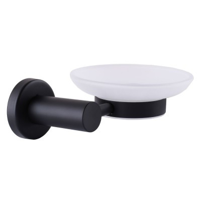 Мильниця Globus Lux BS8408 чорна матова SUS304 Мильниця Globus Lux BS8408 чорна матова SUS304