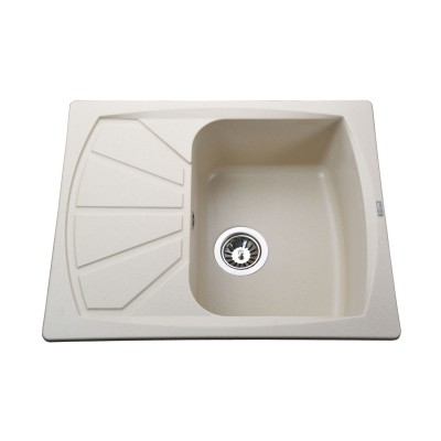 Гранітна мийка Globus Lux TANA слонова кiстка 610 х 500мм Гранітна мийка Globus Lux TANA слонова кiстка 610 х 500мм