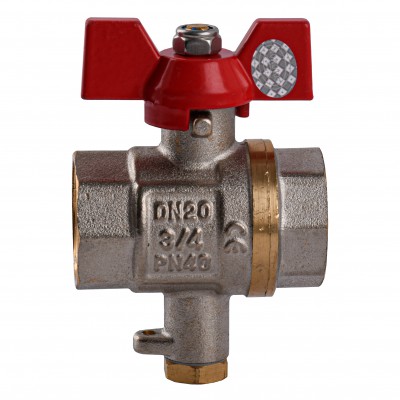 Кран кульовий повнопрохiдний для підключення термометра SOLOMON 3/4″ V1242 S