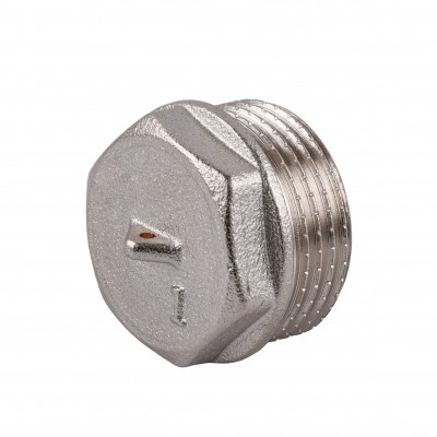 Заглушка 1″З нікельована під пломбу NC502P OPTIMUM