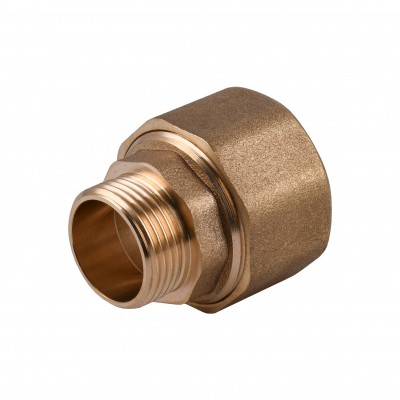 З'єднання зажимне пряме для труби Ø28мм 3/4″З латунне LS442S OPTIMUM