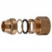 З'єднання зажимне пряме для труби Ø28мм 3/4″З латунне LS442S OPTIMUM
