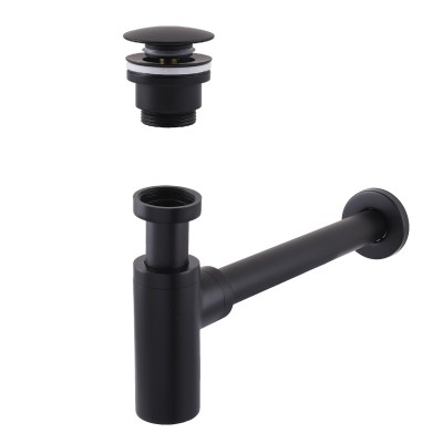 Сифон латунь з донним клапаном Globus Lux GSB-32-125-04BB Сифон латунь з донним клапаном Globus Lux GSB-32-125-04BB