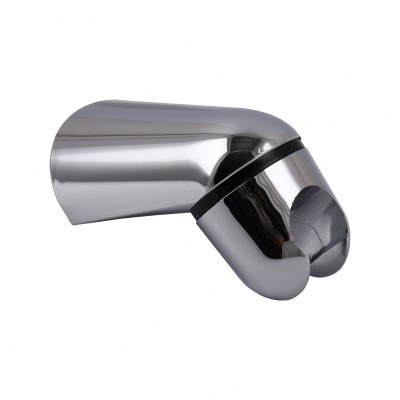 Кронштейн душової лійки TOPAZ NHK-005 пластик, поворотній, кутовий, хром