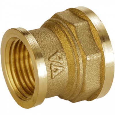 Муфта редукційна 3/4″х1/2″ВВ латунна полегшена А0306А Муфта редукційна 3/4″х1/2″ВВ латунна полегшена А0306А