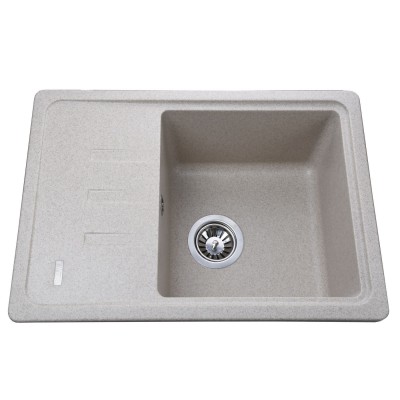 Гранітна мийка Globus Lux MONO мигдаль 620х435мм-А0008 Гранітна мийка Globus Lux MONO мигдаль 620х435мм-А0008