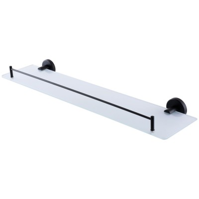 Полиця Globus Lux BS8427 чорна матова, матове скло SUS304 Полиця Globus Lux BS8427 чорна матова, матове скло SUS304