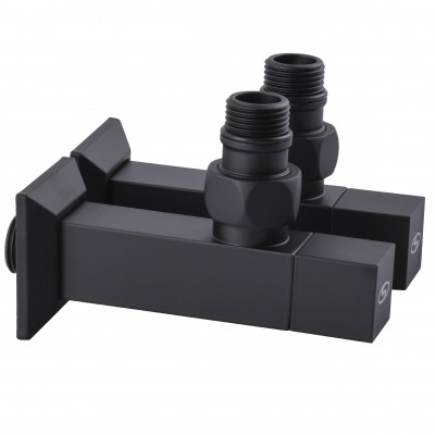 Набір Кран напівобертовий кутовий з американкою SOLOMON LUX 1/2″ CUBE BLACK 8888 (1уп) Набір Кран напівобертовий кутовий з американкою SOLOMON LUX 1/2″ CUBE BLACK 8888 (1уп)