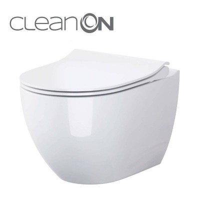 CET В246 ZEN CLEAN ON підвісний з кришкою дюропласт ліфт SLIM PL CET В246 ZEN CLEAN ON підвісний з кришкою дюропласт ліфт SLIM PL