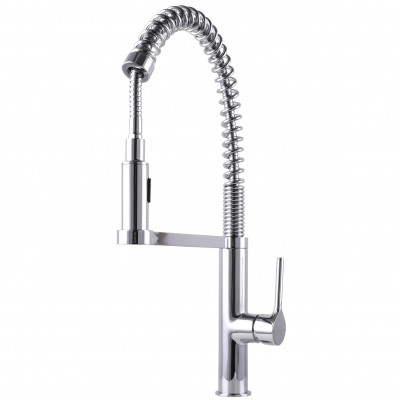 Змішувач для кухні TOPAZ SARDINIA TS-08401-H71 Гнучкий вилив на пружині, з душовою насадкою Змішувач для кухні TOPAZ SARDINIA TS-08401-H71 Гнучкий вилив на пружині, з душовою насадкою