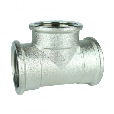 Трійник 1″ВВВ нікельований А0218-1А(нк)