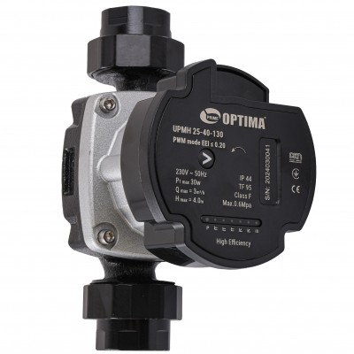 Насос циркуляційний енергоощадний Optima PRIME UPMH 25-40AUTO 130мм + гайки Насос циркуляційний енергоощадний Optima PRIME UPMH 25-40AUTO 130мм + гайки