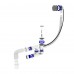 Сифон OPTIMUM для ванни з ревізією, переливом напівавтомат (трос 580, ручка хром) та гофротрубою 40*40/50 OPTI-27433