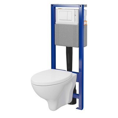 Комплект інсталяції SYSTEM 40 + підвісний унітаз MITO RED 411 з поліпропіленовим сидінням і кнопкою змиву ENTER II (білий) Комплект інсталяції SYSTEM 40 + підвісний унітаз MITO RED 411 з поліпропіленовим сидінням і кнопкою змиву ENTER II (білий)