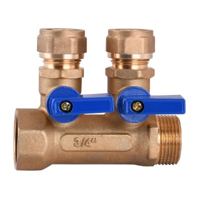 Колектор CRISTAL 3/4х16 ″2-ий з перекриванням (NM-1018) Колектор CRISTAL 3/4х16 ″2-ий з перекриванням (NM-1018)