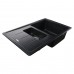 Гранітна мийка Globus Lux IZEO чорний металік 780x500мм-А0001