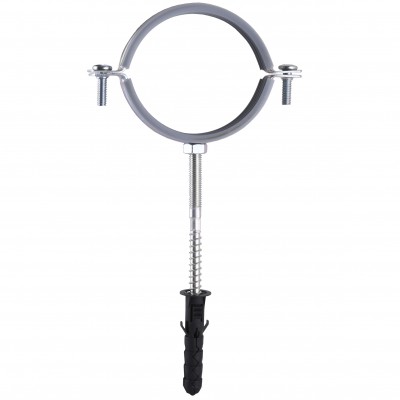 Хомут в зборi CR 2 1/2″ (70-80мм) з гвинтом-шурупом 8*100 та дюбелем в уп., сірий Хомут в зборi CR 2 1/2″ (70-80мм) з гвинтом-шурупом 8*100 та дюбелем в уп., сірий