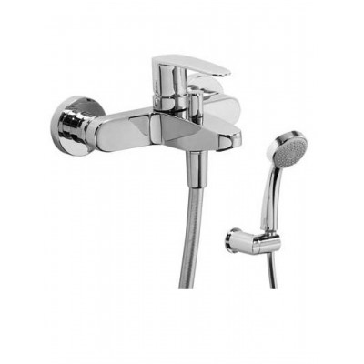 Змішувач для ванни TRES FLAT-TRES 20417001 з душовим комплектом