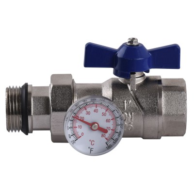 Кран-американка з муфтою під термометр ECO 01G-2 1″ прямий Кран-американка з муфтою під термометр ECO 01G-2 1″ прямий