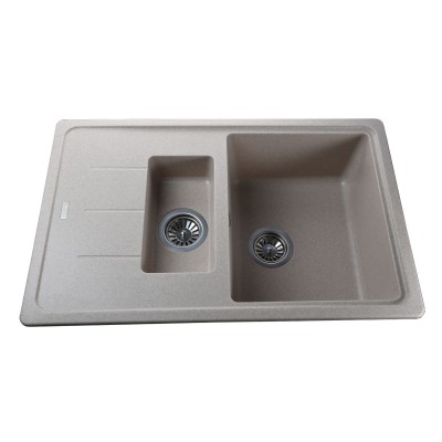 Гранітна мийка Globus Lux IZEO піщаний 780x500мм-А0004