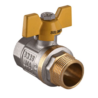 Кран кульовий прямий SOLOMON 3/4″ ЗВ ЖБ PN40 B1008 Кран кульовий прямий SOLOMON 3/4″ ЗВ ЖБ PN40 B1008