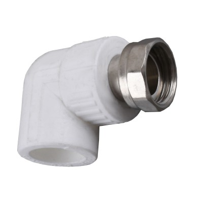 Кутник з накидною гайкою Kalde PPR ф20х3/4 (білий) 17014 Кутник з накидною гайкою Kalde PPR ф20х3/4 (білий) 17014