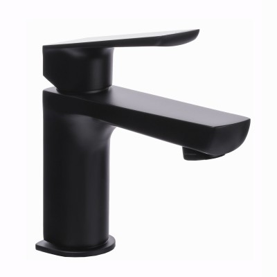 Змішувач для умивальника TOPAZ LEXI TL 21201-H57-BL на гайці,Чорний мат.,шланги TAQ-M1055,D25 Змішувач для умивальника TOPAZ LEXI TL 21201-H57-BL на гайці,Чорний мат.,шланги TAQ-M1055,D25