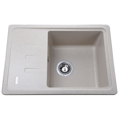 Гранітна мийка Globus Lux MONO піщаний 620х435мм-А0004 Гранітна мийка Globus Lux MONO піщаний 620х435мм-А0004