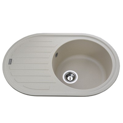 Гранітна мийка Globus Lux OHARA слонова кiстка 770х500мм-А0005 Гранітна мийка Globus Lux OHARA слонова кiстка 770х500мм-А0005