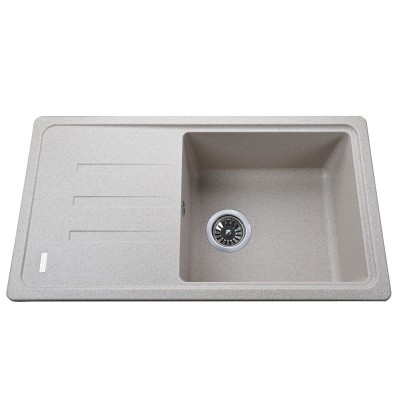 Гранітна мийка Globus Lux LUGANO піщаний 780х435-А0004 Гранітна мийка Globus Lux LUGANO піщаний 780х435-А0004