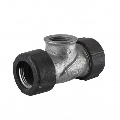 З'єднання зажимне потрійне 1/2″(Ø20мм)х1/2″В чавунне QТ Gebo