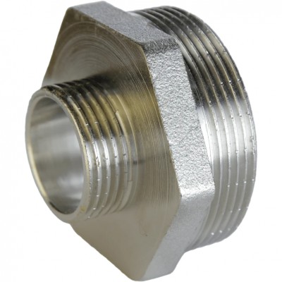 Ніпель редукційний 1 1/2″х 3/4″ЗЗ нікельований А0510А(нк) Ніпель редукційний 1 1/2″х 3/4″ЗЗ нікельований А0510А(нк)