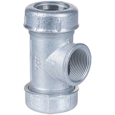 З'єднання зажимне потрійне з внутрішньою різьбою DN25(31,2-34,4 мм) х 1″ TK AGAflex З'єднання зажимне потрійне з внутрішньою різьбою DN25(31,2-34,4 мм) х 1″ TK AGAflex