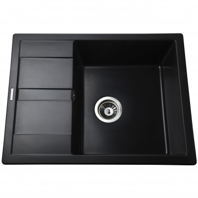 Гранітна мийка Mira ONZA чорний 650 х 500 мм Гранітна мийка Mira ONZA чорний 650 х 500 мм