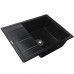 Гранітна мийка Mira ONZA чорний 650 х 500 мм