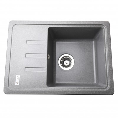 Гранітна мийка Mira MONTI сірий 620 х 435 мм Гранітна мийка Mira MONTI сірий 620 х 435 мм