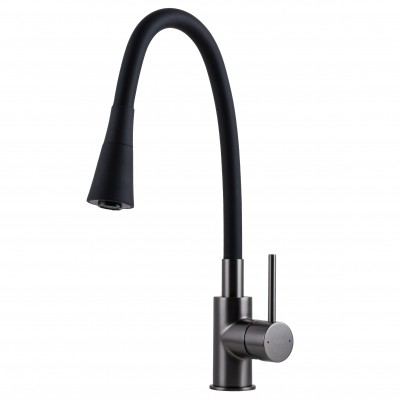 Змішувач для кухні TOPAZ LOFT TLF 8854-H39-GP-B01, Шланги TAQ-M0855 Змішувач для кухні TOPAZ LOFT TLF 8854-H39-GP-B01, Шланги TAQ-M0855